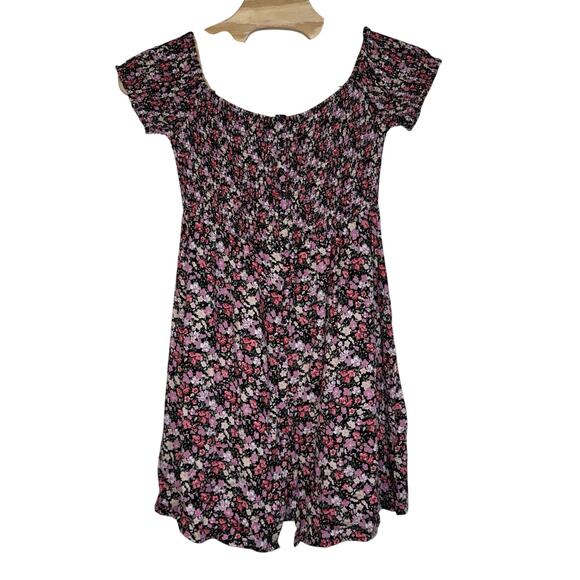 Just Found Rayon Midi Dress Shirred Tube Top Bodice Stretch Floral Red Size 2X - Picture 1 of 5